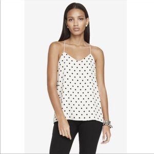 Express white and black tank top